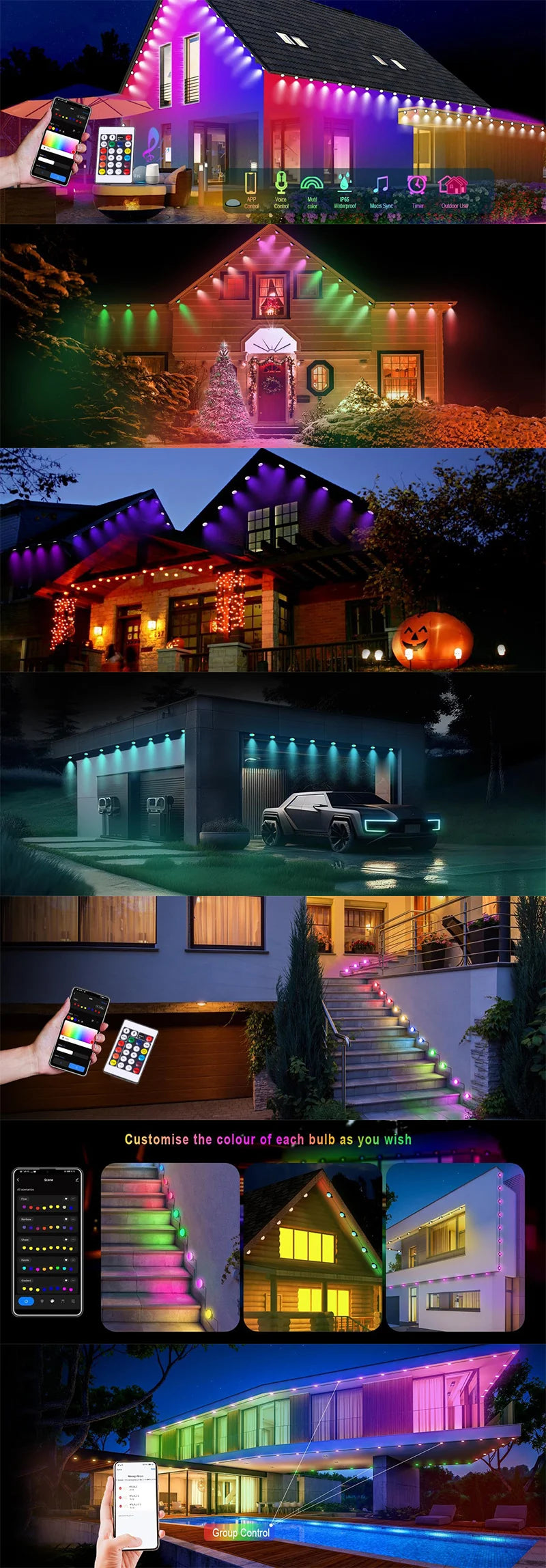 Smart Eaves LED Light Bluetooth